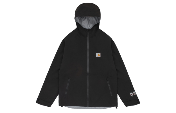 Carhartt WIP Black Hooded Windbreaker Jacket CHXJKI027738E-BKX