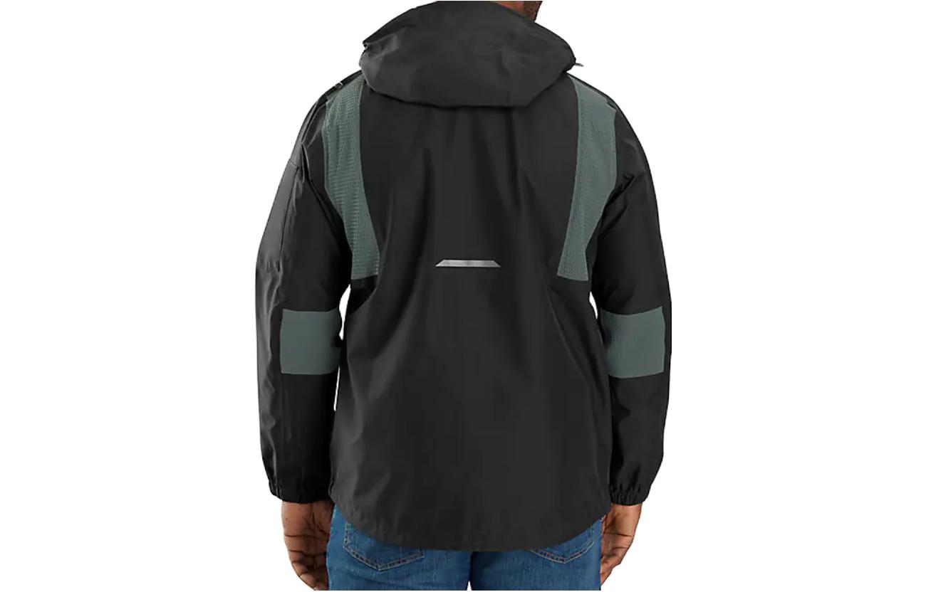 Carhartt WIP Black Hoodie Jacket with Logo Embroidery and Side Pockets 104725 圖 3