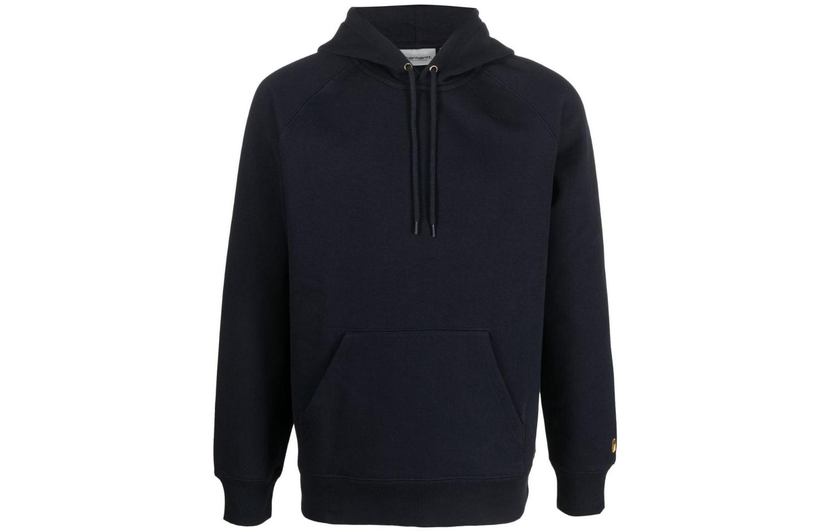 Carhartt WIP Black Hoodie with Embroidered Logo I02638400HXX