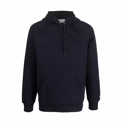 Carhartt WIP Black Hoodie with Embroidered Logo I02638400HXX