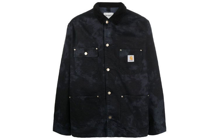 Carhartt WIP Black Logo Collar Long Sleeve Shirt Jacket I031390-1GN-XX
