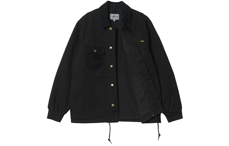 Order Carhartt WIP Black Logo Workwear Casual Shirt Jacket I030439-89-GD