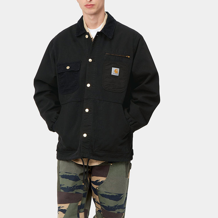 Sizing Carhartt WIP Black Logo Workwear Casual Shirt Jacket I030439-89-GD