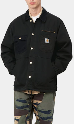 Carhartt WIP Black Logo Workwear Casual Shirt Jacket I030439-89-GD Sizing Carhartt WIP Black Logo Workwear Casual Shirt Jacket I030439-89-GD