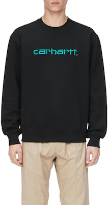 칼하트 WIP 블랙 로고 긴팔 스웻셔츠 CHXSWA191061G-BKX Shop 칼하트 WIP 블랙 로고 긴팔 스웻셔츠 CHXSWA191061G-BKX