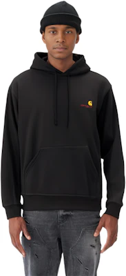 Carhartt WIP Hoodie Hitam Longgar dengan Sulaman Logo I028279-89-XX Details for Carhartt WIP Hoodie Hitam Longgar dengan Sulaman Logo I028279-89-XX