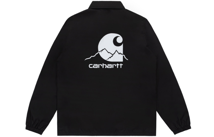 Carhartt WIP Black Loose-Fit Logo Coach Jacket 211048G-BKX