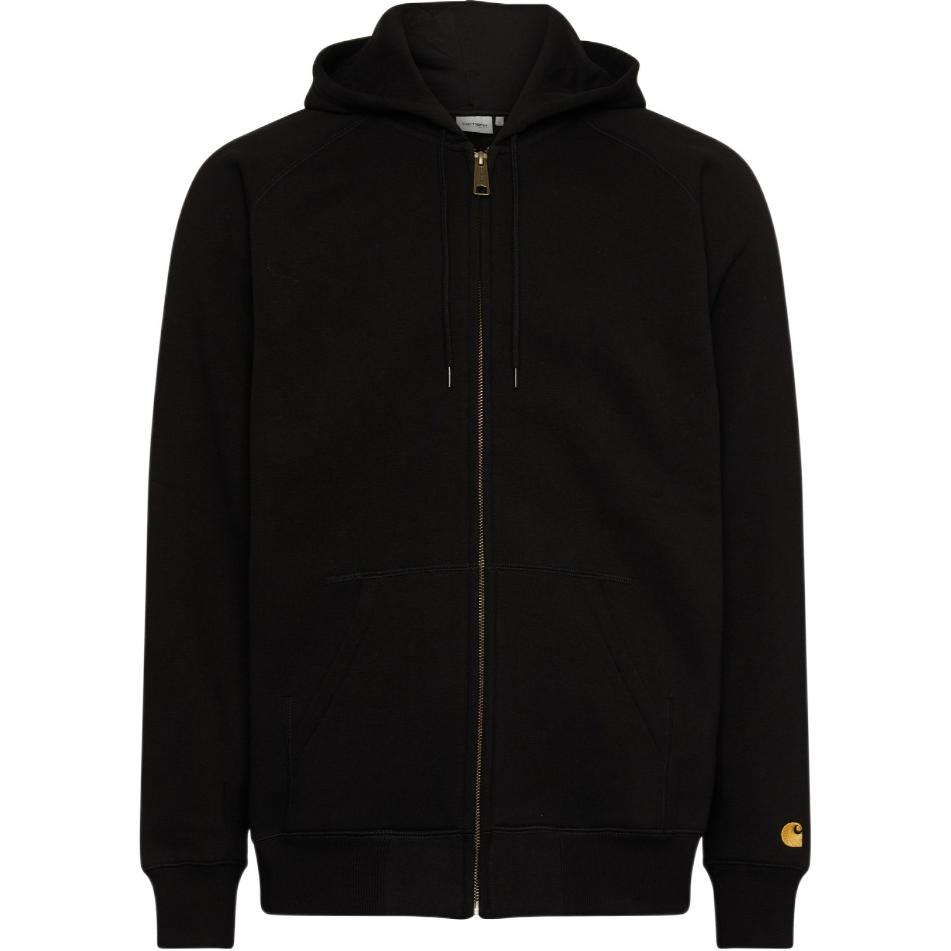 Carhartt WIP Black Plain Zip-Up Hoodie Jacket I033664-00F-XX