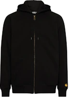 Carhartt WIP Black Plain Zip-Up Hoodie Jacket I033664-00F-XX Carhartt WIP Black Plain Zip-Up Hoodie Jacket I033664-00F-XX