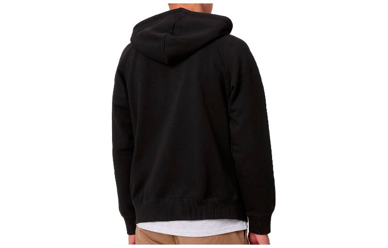 Lookbook Carhartt WIP Jaket Hoodie Zip-Up Hitam Plain I033664-00F-XX