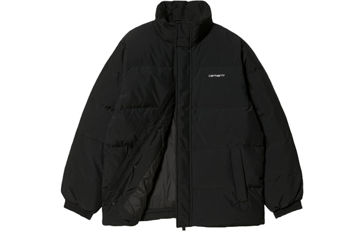 Shop Carhartt WIP Jaket Puff Hitam Musim Sejuk Kalis Air. I029450-0D2-XX