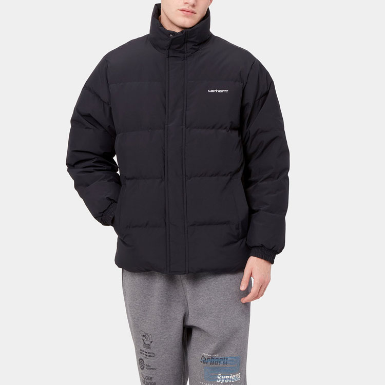 Details for Carhartt WIP Jaket Puff Hitam Musim Sejuk Kalis Air. I029450-0D2-XX