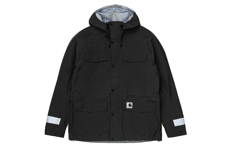 Carhartt WIP Black Reflective Zipper Windbreaker Jacket I028820-89-00
