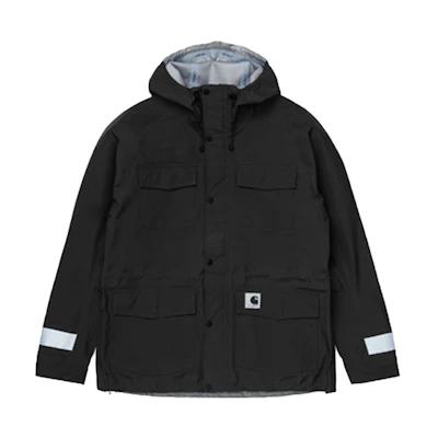 Carhartt WIP Black Reflective Zipper Windbreaker Jacket I028820-89-00