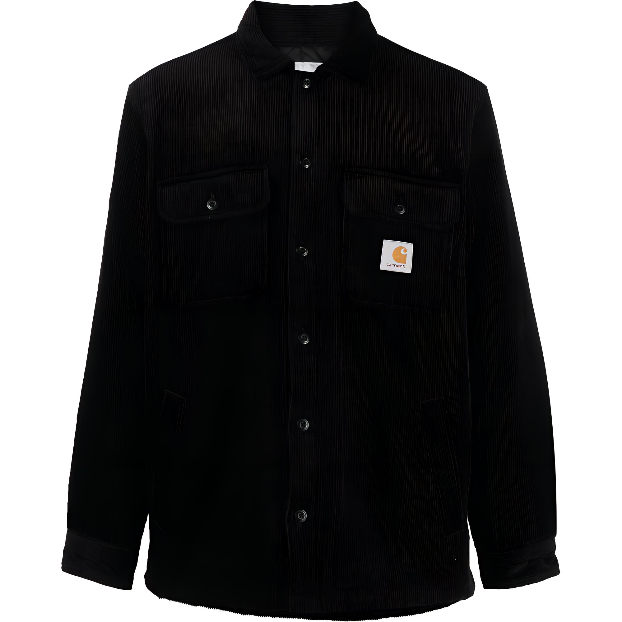Carhartt WIP Black Single-Breasted Collar Long Sleeve Jacket I02882-789-XX