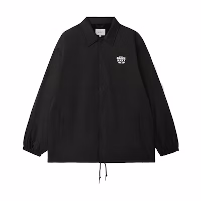 Carhartt WIP Black Solid Color Collared Long Sleeve Jacket Unisex CHXJKA241004M
