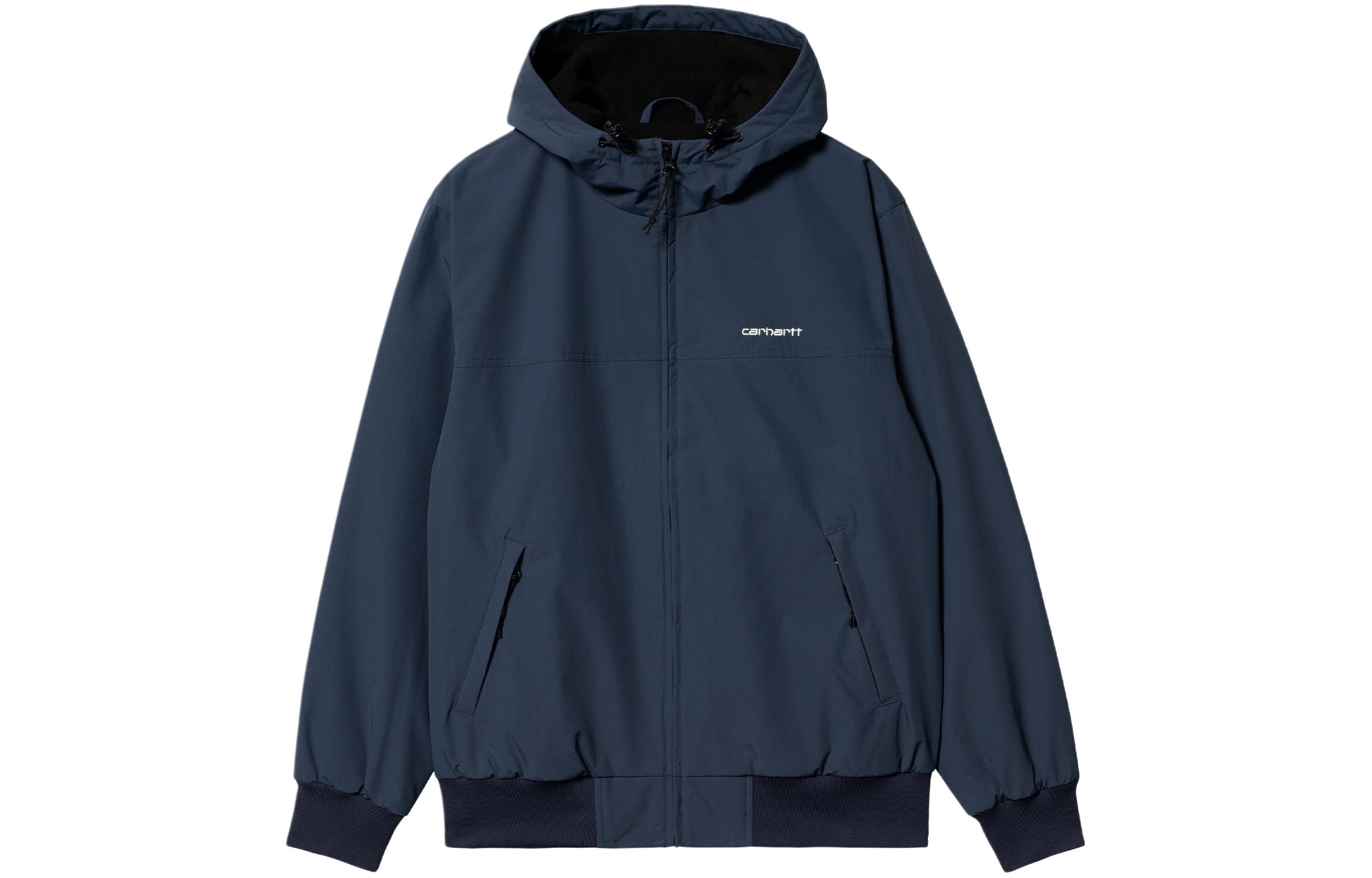 Carhartt WIP Blue Lettering Hoodie Zip-Up Oversized Jacket I028436-981-XX