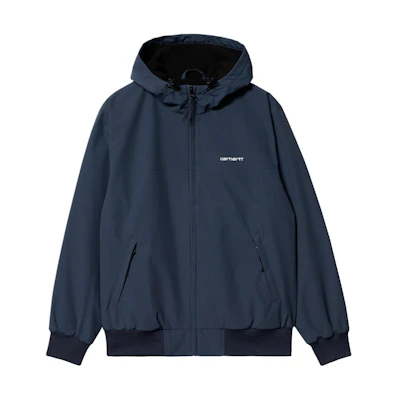 Carhartt WIP Blue Lettering Hoodie Zip-Up Oversized Jacket I028436-981-XX