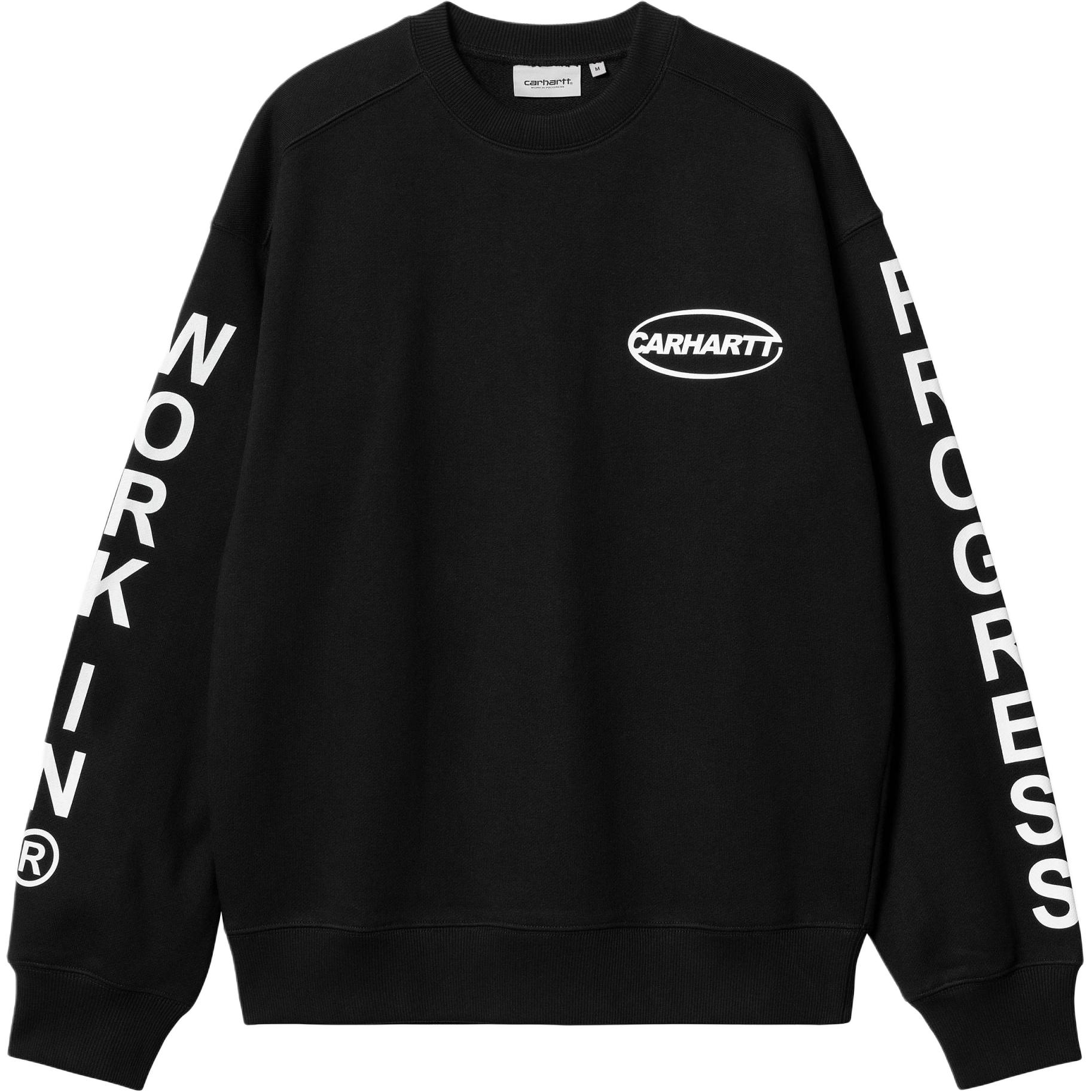 Carhartt WIP Body of Work Crewneck Sweatshirt Black Long Sleeve I033939-0D2-XX