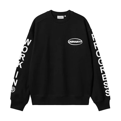 Carhartt WIP Body of Work Crewneck Sweatshirt Black Long Sleeve I033939-0D2-XX