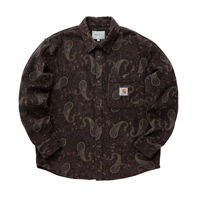 Carhartt WIP Brown All-Over Print Loose Fit Shirt Jacket I029442-1U6-02