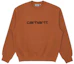 Order Carhartt WIP 棕色圆领长袖标志卫衣 CHXSWA191061G-BWX