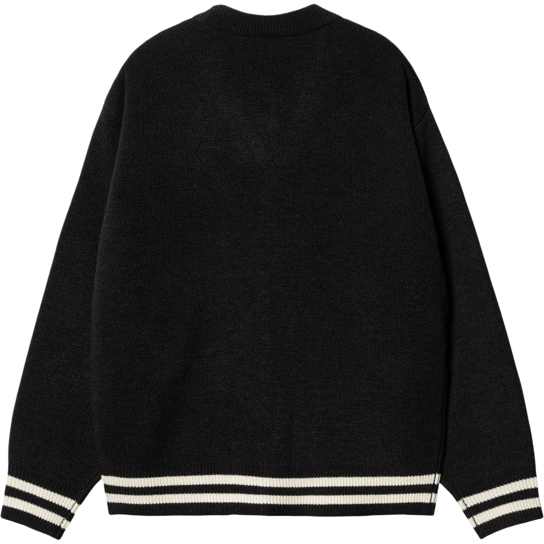 Carhartt WIP Brown Ducks Knit Cardigan Black  Long Sleeve Sweater. I033862-K020-XX 圖 3