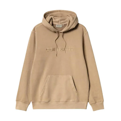 Carhartt WIP Brown Hoodie with Solid Color and Embroidered Logo I030145-NO-XX