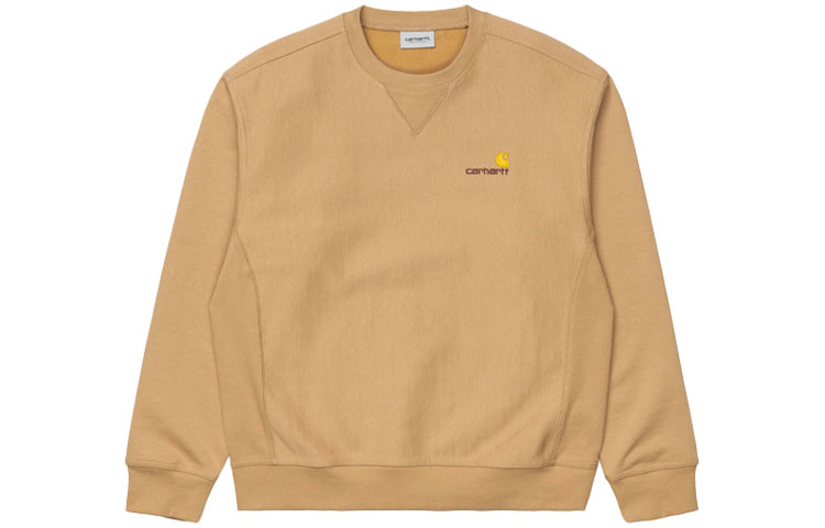 Carhartt WIP Brown Logo Crewneck Long-Sleeve Sweatshirt I025475-07E-00
