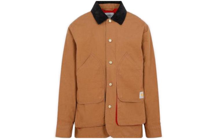 Carhartt WIP Brown Loose Fit Button-Up Long-Sleeve Jacket I0321481OB60