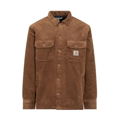 Carhartt WIP Brown Solid Button-Up Long Sleeve Jacket I028827-1NF-XX