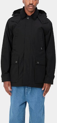 Carhartt WIP Bryce Jacket Black - Corduroy Collar, Zip Pocket, Unisex Long Sleeve. I032249-00E-XX Cheap Carhartt WIP Bryce Jacket Black - Corduroy Collar, Zip Pocket, Unisex Long Sleeve. I032249-00E-XX