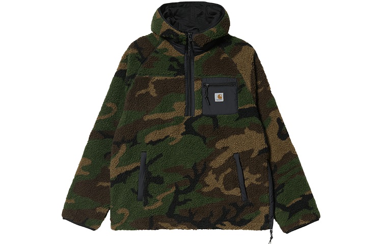 Carhartt WIP Camo Green Zip-Up Hoodie Jacket I027123-04N-XX