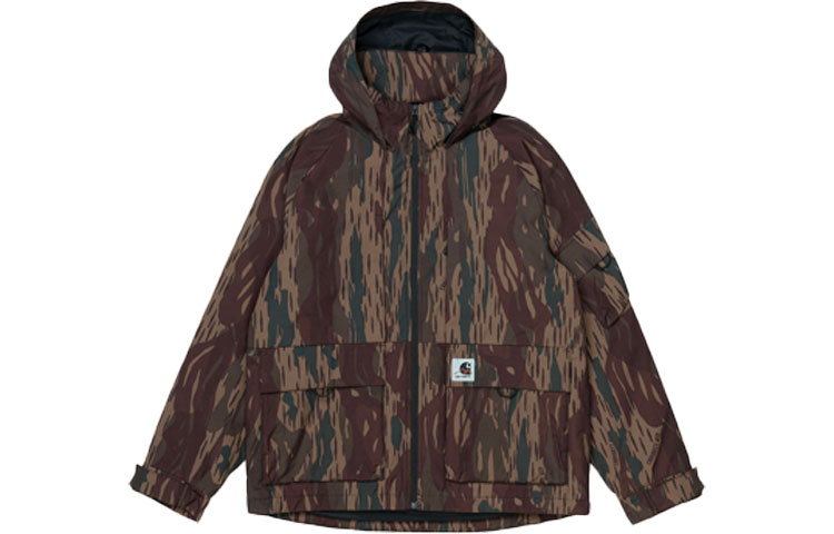 Carhartt WIP Camo Hooded Jacket with Large Pockets I028169-0FQ-XX