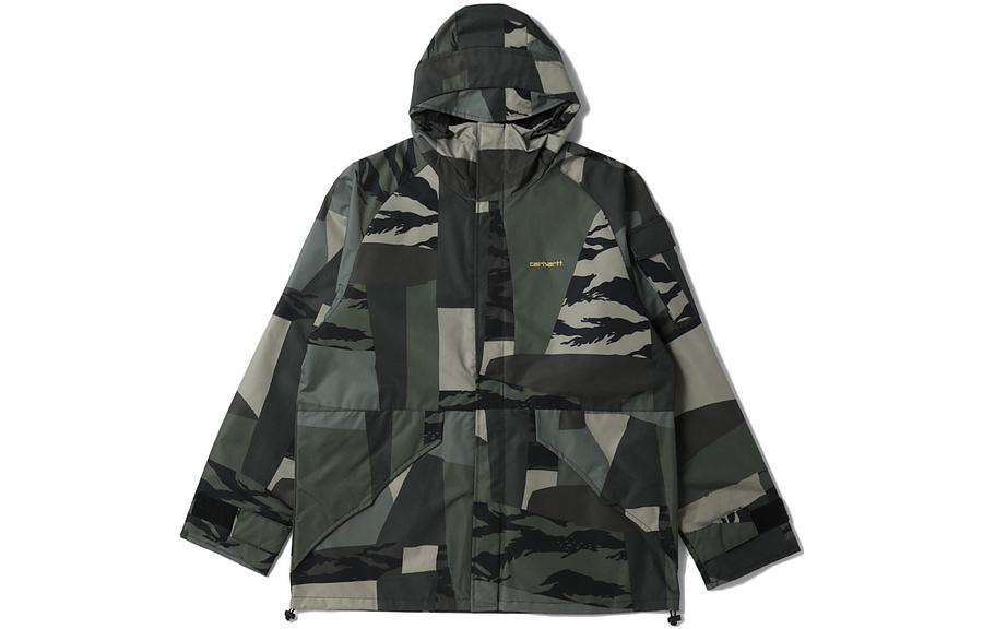Carhartt WIP Camo Logo Embroidered Hooded Jacket Multicolor CHXJKI030263I-MLX