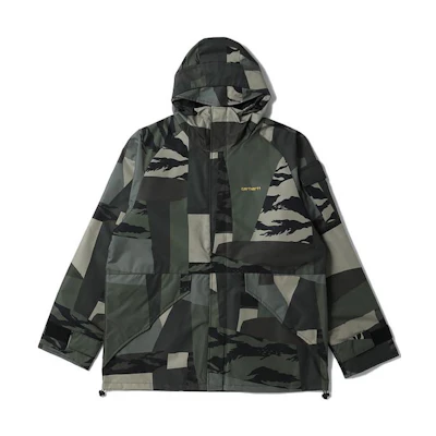Carhartt WIP Camo Logo Embroidered Hooded Jacket Multicolor CHXJKI030263I-MLX