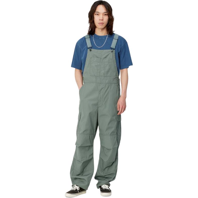 Shop Carhartt WIP Cargo Bib Overall Loose Fit Overalls Unisex Light Green I033115-1YF-02