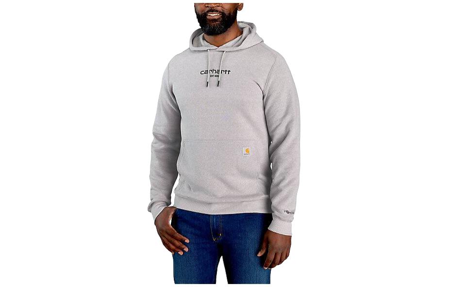 Carhartt WIP Carhartt Force Lightweight Logo Graphic Hoodie Relaxed Fit Mens Pullover Sweatshirt 106655 圖 4