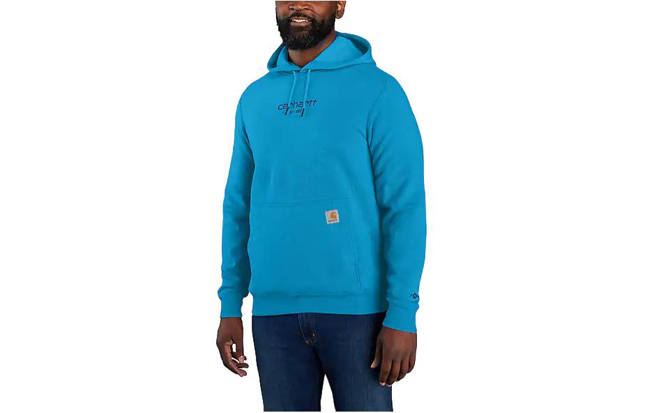Carhartt WIP Carhartt Force Lightweight Logo Graphic Hoodie Relaxed Fit Mens Pullover Sweatshirt 106655 圖 5