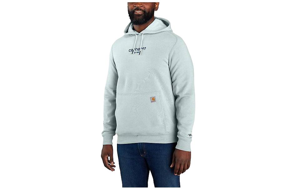 Carhartt WIP Carhartt Force Lightweight Logo Graphic Hoodie Relaxed Fit Mens Pullover Sweatshirt 106655 圖 6