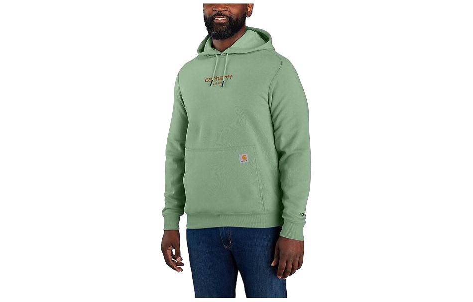 Carhartt WIP Carhartt Force Lightweight Logo Graphic Hoodie Relaxed Fit Mens Pullover Sweatshirt 106655 圖 7