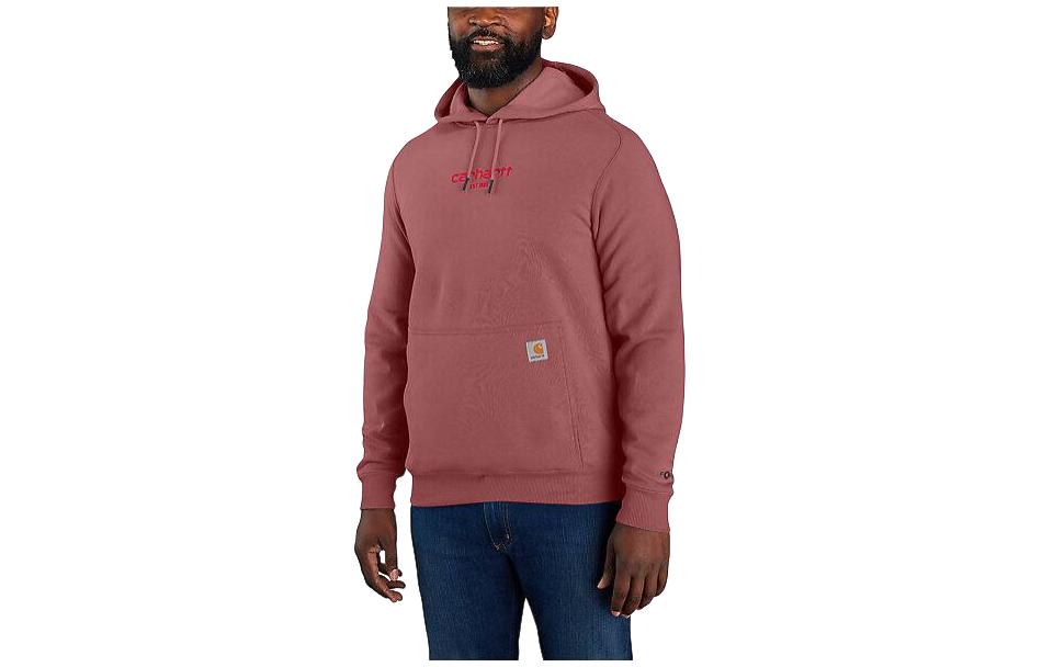 Carhartt WIP Carhartt Force Lightweight Logo Graphic Hoodie Relaxed Fit Mens Pullover Sweatshirt 106655 圖 8