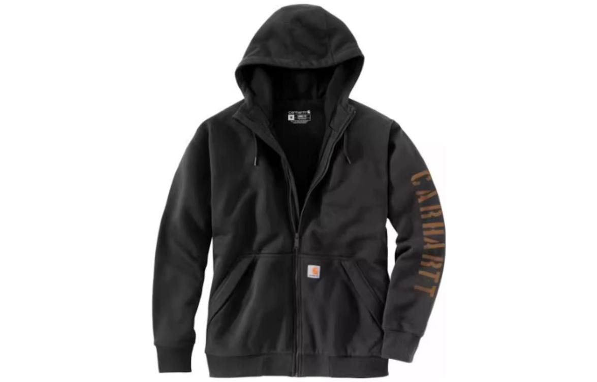 Carhartt WIP Carhartt Rain Defender Fleece-Lined Logo Graphic Hoodie Loose Fit Sweatshirt TS5443 圖 2