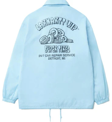 Carhartt WIP 卡通字母輪胎印花教練外套 藍色 - 男女款長袖 CHXJKA242010N-BLL Buy Carhartt WIP 卡通字母輪胎印花教練外套 藍色 - 男女款長袖 CHXJKA242010N-BLL