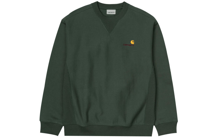 Carhartt WIP Casual Crewneck Pullover Sweatshirt Men’s Forest Green I025475-0F2-00