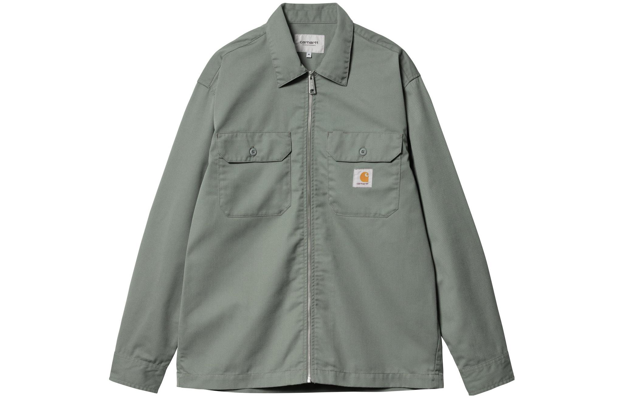 Carhartt WIP Casual Solid Zip-Up Jacket Smoky Green i032839-23f-1nd02