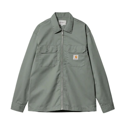 Carhartt WIP Casual Solid Zip-Up Jacket Smoky Green i032839-23f-1nd02