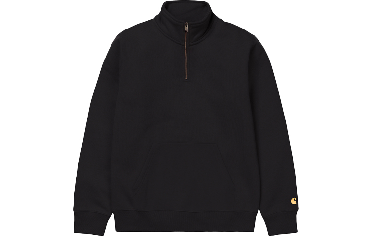 Carhartt WIP Chase Half-Zip Sweatshirt Black Pullover Jacket I027038-00F-XX