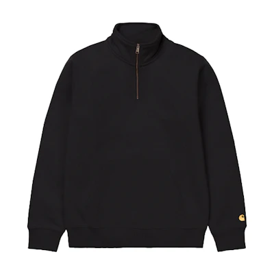 Carhartt WIP Chase Half-Zip Sweatshirt Black Pullover Jacket I027038-00F-XX