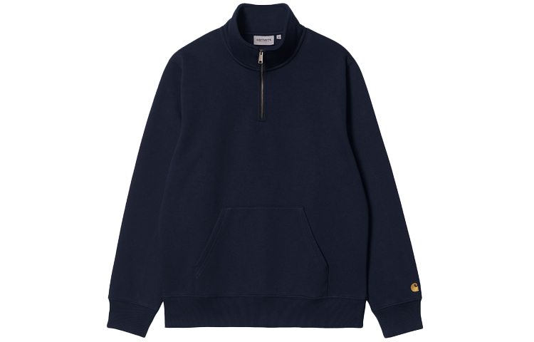 Carhartt WIP Chase Half-Zip Sweatshirt Dark Navy Casual Pullover I027038-00H-XX